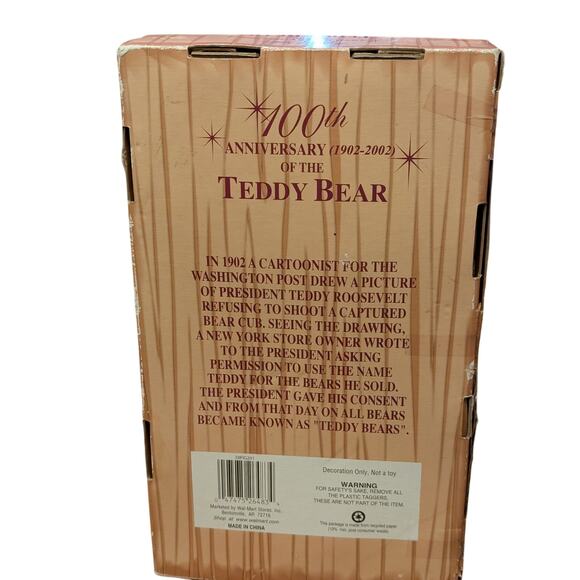100th Anniversary ROOSEVELT TEDDY Bear Limited  Edition Christmas/Other - Picture 3 of 10